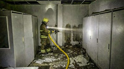 У Житомирському районі рятувальники ліквідували пожежу на території підприємства У Житомирському районі рятувальники ліквідували пожежу на території підприємства