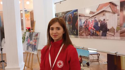 Співорганізаторка виставки в Тернополі Яна Безкоровайна