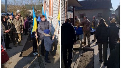 Прощання з військовослужбовцем Ігорем Зориком у Мужилові Прощання з військовослужбовцем Ігорем Зориком у Мужилові
