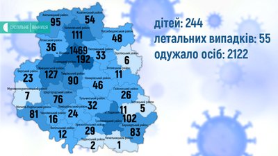 За добу на Вінниччині +33 випадки COVID-19 За добу на Вінниччині +33 випадки COVID-19