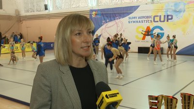 У Сумах відбулись змагання зі спортивної аеробіки У Сумах відбулись змагання зі спортивної аеробіки