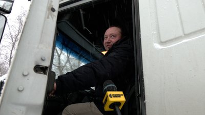 Вантажівки зупинились: негода на Новгород-Сіверщині Вантажівки зупинились: негода на Новгород-Сіверщині
