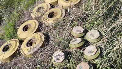 На Дніпропетровщині піротехніки знешкодили вісім сучасних протитанкових та протипіхотних мін