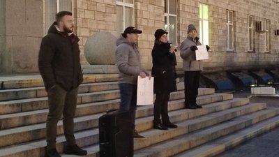 У Черкасах акція на підтримку Казахстану