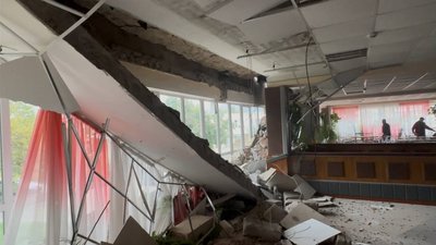 У їдальні Чернігівського професійного ліцею залізничного транспорту обвалилася стеля
