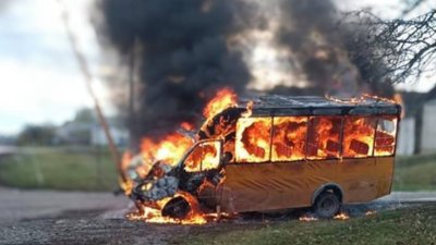 Маршрутка після атаки РФ