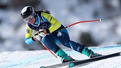 Українська гірськолижниця Анастасія Шепіленко на Олімпіаді-2026