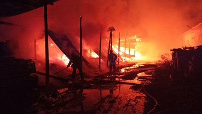 У селі на Волині горіла пилорама: вогонь знищив 40 кубометрів матеріалів