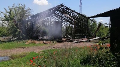 Російські КАБи пошкодили склади кінного заводу на Запоріжжі