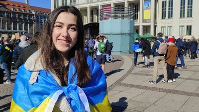 "Ми не хочемо третьої світової": у Лейпцигу вийшли на протест проти війни в Україні