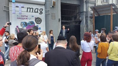 Друкарня Фесенка: мешканці Одеси вийшли на акцію протесту Друкарня Фесенка: мешканці Одеси вийшли на акцію протесту