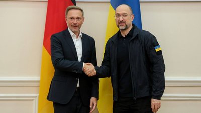 Прем'єр-міністр України Денис Шмигаль і міністр фінансів Німеччини Крістіано Лінднер