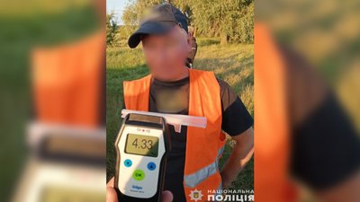 На Чернігівщині виявили п'яного водія, алкоголь у крові якого перевищував норму у 22 рази
