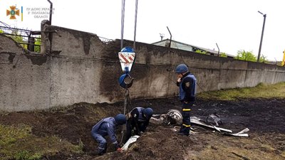 На Полтавщині знешкодили пів тонни залишків російської ракети