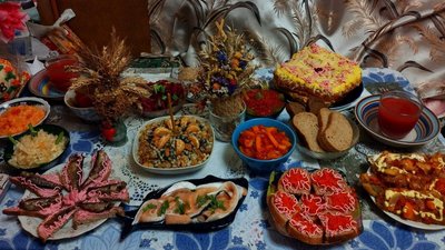 новий рік, застілля