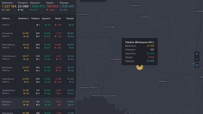 На Вінниччині за минулу добу коронавірус вперше виявлено у 192 осіб На Вінниччині за минулу добу коронавірус вперше виявлено у 192 осіб