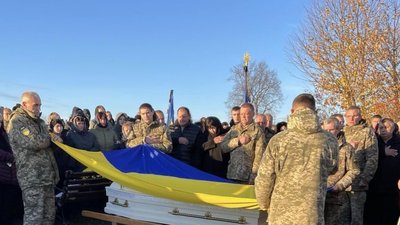 Похорон, Іван Попіль, прощання із бійцем Похорон, Іван Попіль, прощання із бійцем