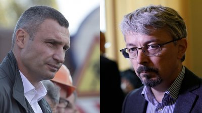 Ткаченко та Кличко викликали один одного на доповідь про пам'ятки Києва
