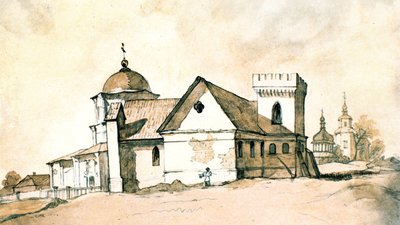 Кам’яниця Лизогубів. Малюнок Шевченка Кам’яниця Лизогубів. Малюнок Шевченка