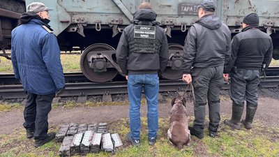 На Закарпатті у вантажному потязі знайшли 500 пачок безакцизних сигарет