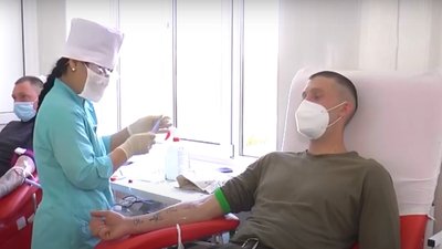 Бійці Нацгвардії долучилися до акції "Здай кров - врятуй життя дитині"