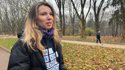 Легкоатлетка та організаторка забігу Орися Дем'янюк Легкоатлетка та організаторка забігу Орися Дем'янюк
