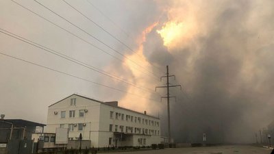 Пожежа над п'ятим енергоблоком