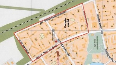 Межі карантинної зони № 4 у Кременчуці Межі карантинної зони № 4 у Кременчуці