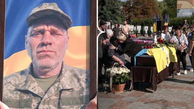 Прощання з військовим Олександром Лиманським