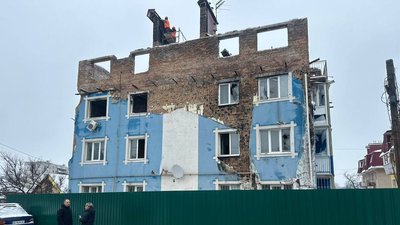 Будинок в Ірпені на вулиці Мечнікова, зруйнований обстрілами РФ