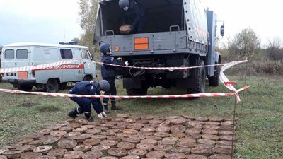 Сапери знищили 170 протитанкових мін, які виявили будівельники Сапери знищили 170 протитанкових мін, які виявили будівельники