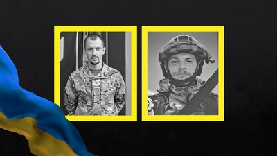 Похорон військових на Чернігівщині: в останню путь провели Данила Гусака та Юрія Полякова