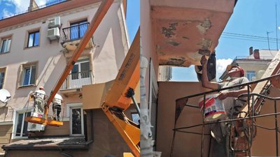 Від Волі до Шопена: в Луцьку ремонтують аварійні балкони Від Волі до Шопена: в Луцьку ремонтують аварійні балкони