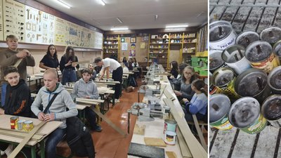 Житомир, ліцей №24, парафін, окопні свічки, 6 листопада 2025 року