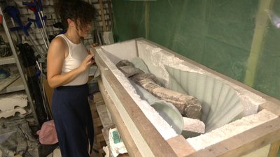 Скульптурна група "Хрещення". Як реставрують фігури із львівської кам’яниці Скульптурна група "Хрещення". Як реставрують фігури із львівської кам’яниці