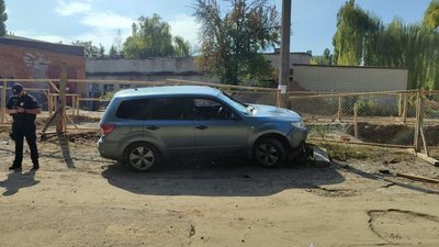 Авто після аварії в Сумах.