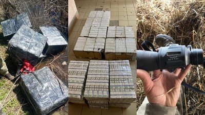 15 ящиків сигарет покинули контрабандисти на кордоні з Угорщиною