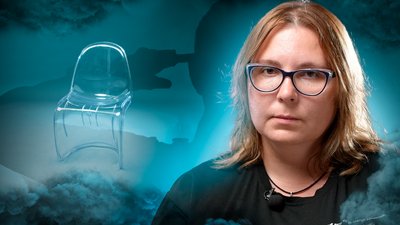 Колаж: дружина безвісти зниклого військового Олена