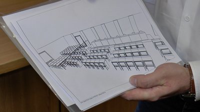 План оновлення сесійної зали, який розробив заступник міського голови Полтави Сергій Рекотов План оновлення сесійної зали, який розробив заступник міського голови Полтави Сергій Рекотов