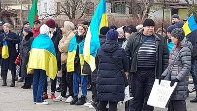 Херсонщина продовжує виходити на мирні мітинги проти окупантів