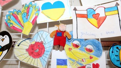 На підтримку України: до Одещини надійшли малюнки від польських дітей На підтримку України: до Одещини надійшли малюнки від польських дітей