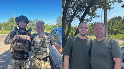 Василь Здеб із батьком Василь Здеб із батьком
