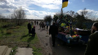 Херсонщина, Томина Балка, прощання з військовим Володимиром Барановим Херсонщина, Томина Балка, прощання з військовим Володимиром Барановим