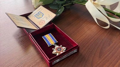 Орден «За мужність» III ступеня, яким посмертно нагородили Едуарда Стрельчука