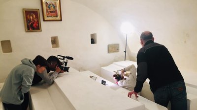 У Софії Київській відкрили гробницю, де лежать мощі митрополита Заборовського