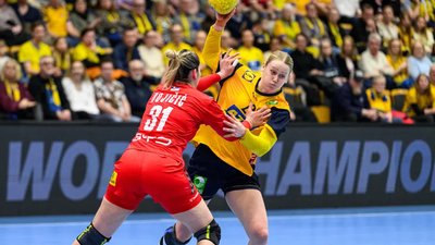 Матч Швеція - Сербія у відборі на Євро-2026 з гандболу