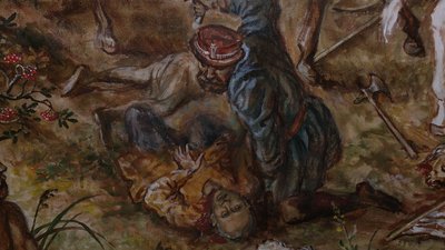 "Битву під Оршею" із зображенням Обами і Грибаускайте тимчасово віддали в музей Рівного "Битву під Оршею" із зображенням Обами і Грибаускайте тимчасово віддали в музей Рівного
