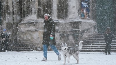 Хуртовина у Львові