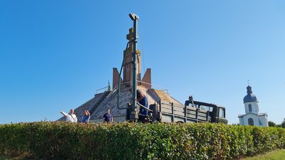 На Тернопільщині встановили два флагштоки до Дня прапора