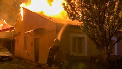 Пожежа у чотириквартирному житловому будинку в Рівному